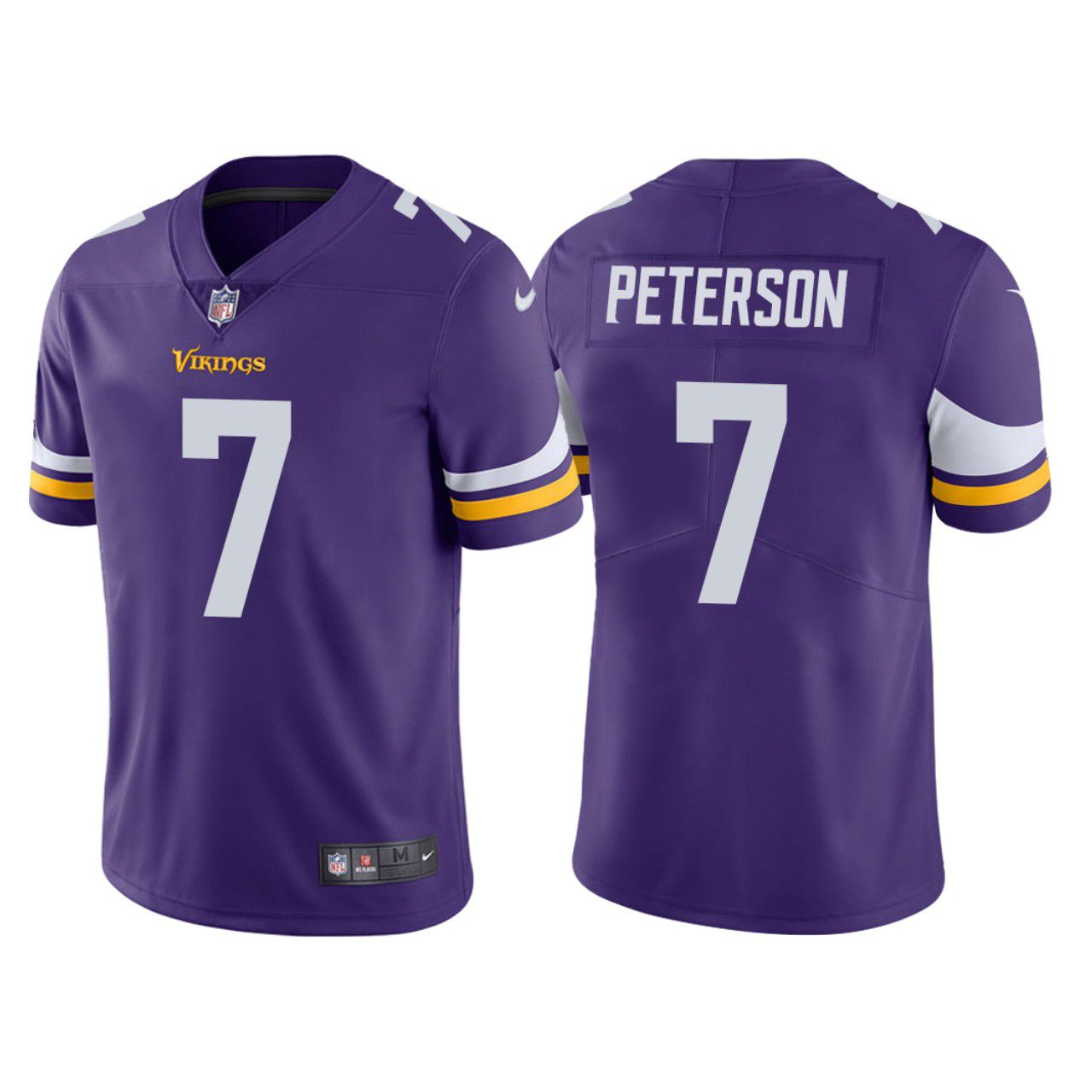 Men Minnesota Vikings 7 Patrick Peterson Nike Purple Limited NFL Jersey